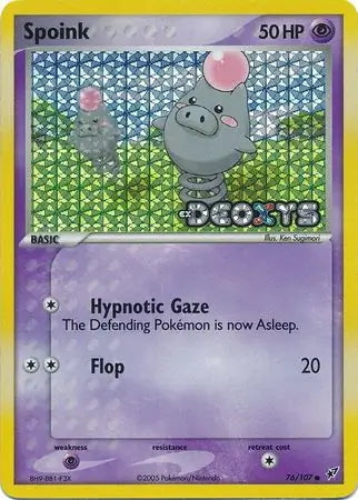 EX Deoxys Spoink #76/107 reverse holo