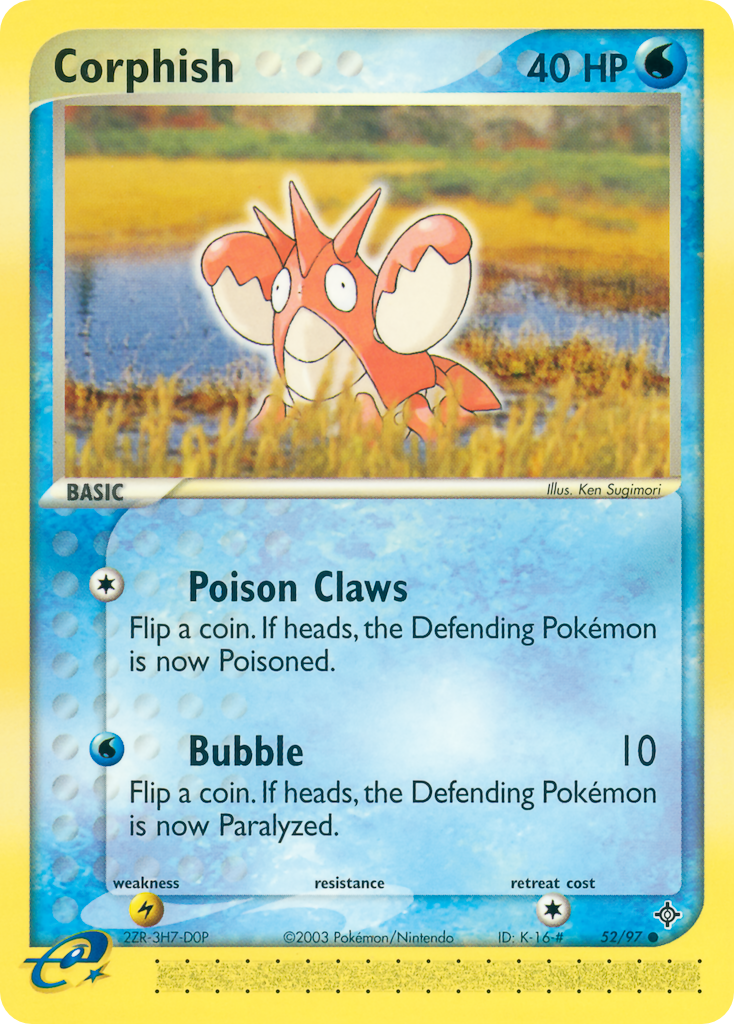 EX Dragon Corphish #52/97