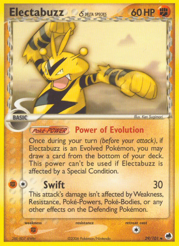 EX Dragon Frontiers Electabuzz #29/101