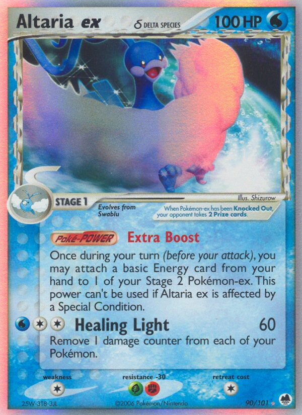 EX Dragon Frontiers Holo Altaria ex #90/101