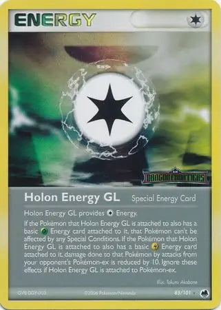 EX Dragon Frontiers Holon Energy GL #85/101 reverse holo