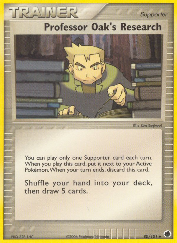 EX Dragon Frontiers Professor Oak's Research #80/101