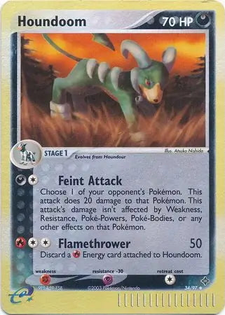 EX Dragon Houndoom #34/97 reverse holo