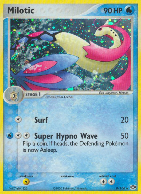 EX Emerald Holo Milotic #8/106