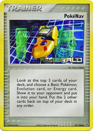 EX Emerald Pokenav #81/106 reverse holo
