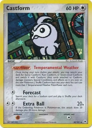 EX Hidden Legends Castform #30/101 reverse holo