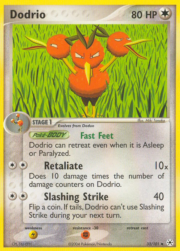 EX Hidden Legends Dodrio #33/101