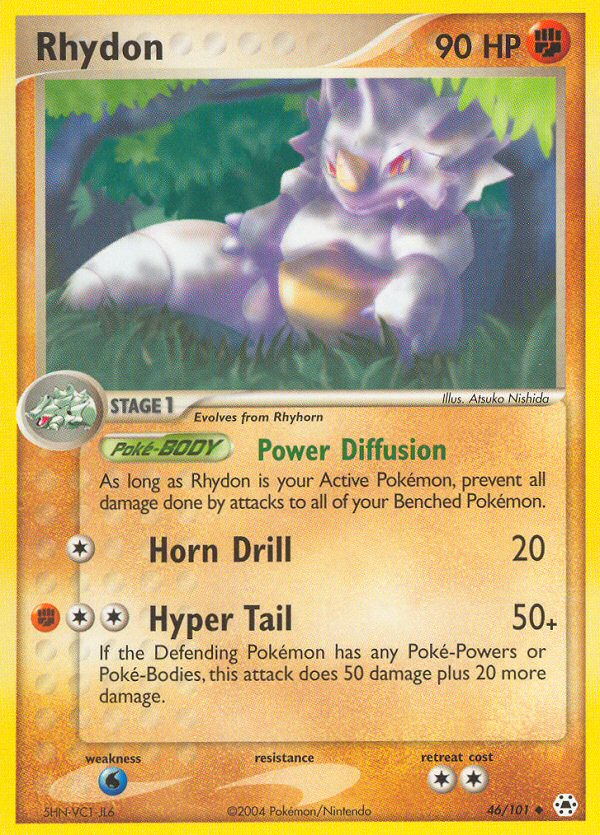 EX Hidden Legends Rhydon #46/101