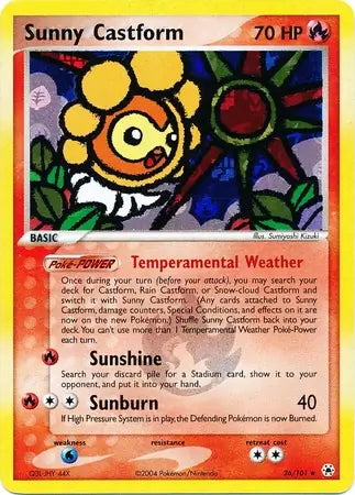EX Hidden Legends Sunny Castform #26/101 reverse holo