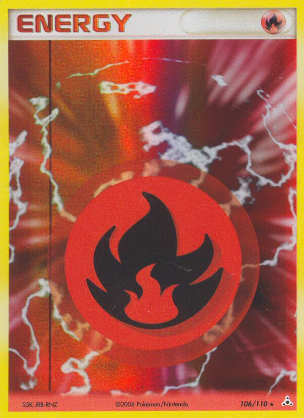 EX Holon Phantoms Holo Fire Energy #106/110