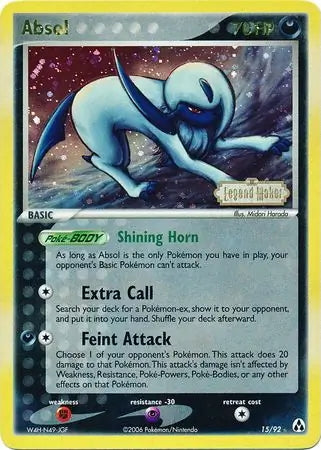EX Legend Maker Absol #15/92 reverse holo