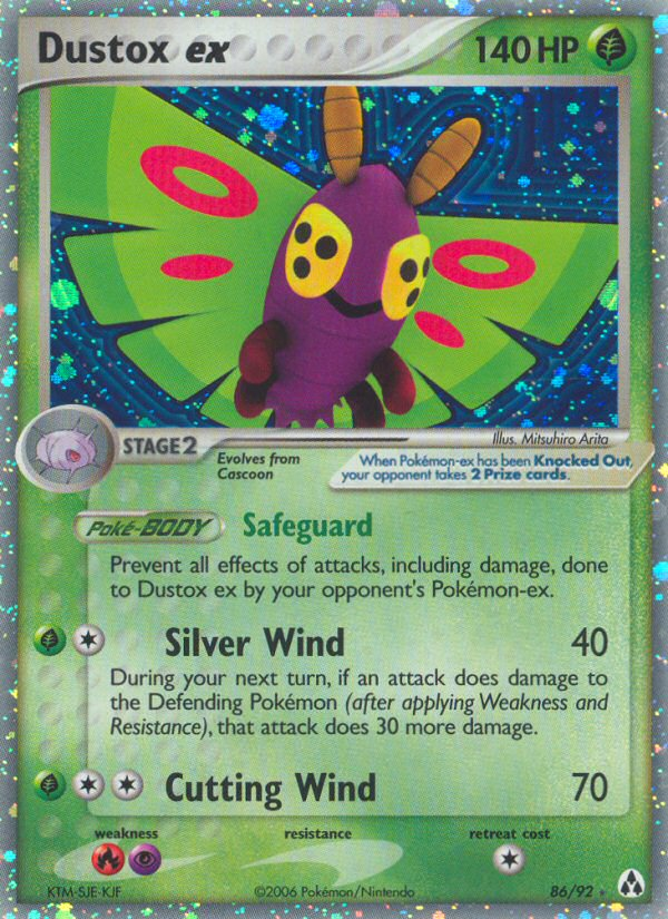 EX Legend Maker Holo Dustox ex #86/92