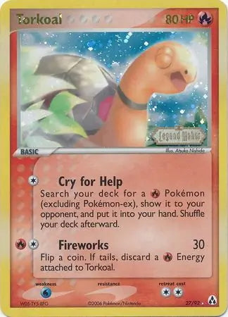 EX Legend Maker Torkoal #27/92 reverse holo
