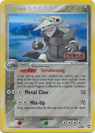 EX Power Keepers Aggron #1/108 reverse holo