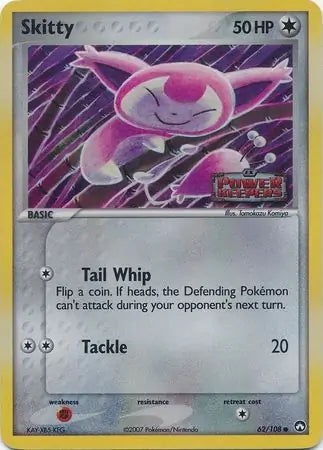 EX Power Keepers Skitty #62/108 reverse holo
