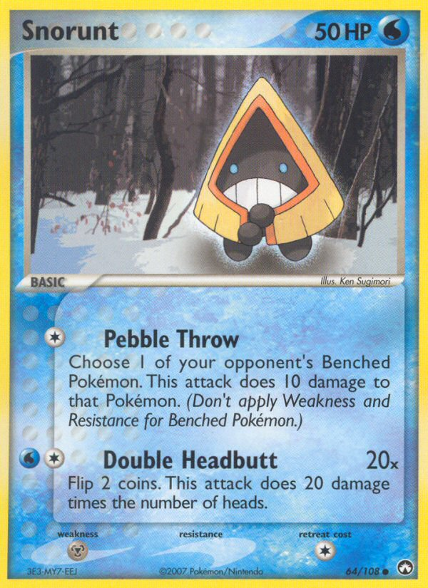 EX Power Keepers Snorunt #64/108
