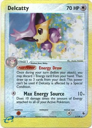 EX Ruby&Sapphire Delcatty #5/109 reverse holo