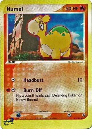 EX Ruby&Sapphire Numel #61/109 reverse holo