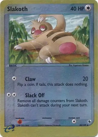 EX Ruby&Sapphire Slakoth #45/109 reverse holo