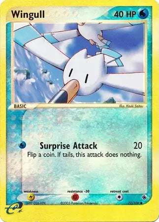 EX Ruby&Sapphire Wingull #77/109 reverse holo