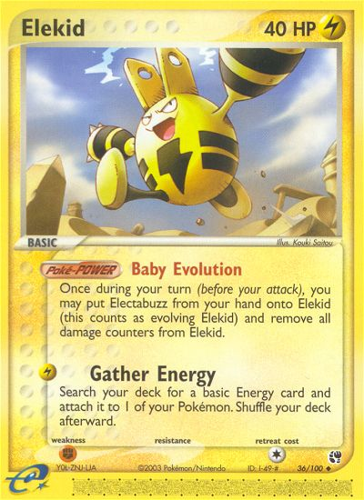 EX Sandstorm Elekid #36/100
