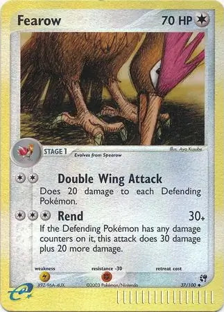 EX Sandstorm Fearow #37/100 reverse holo