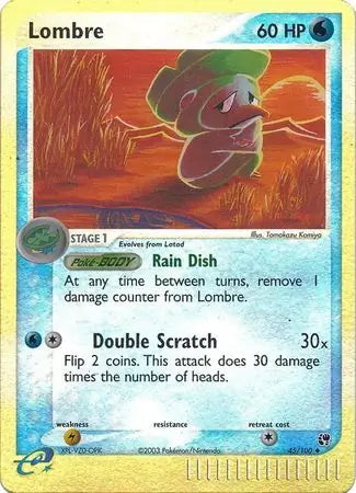 EX Sandstorm Lombre #45/100 reverse holo