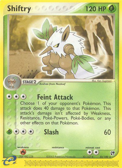 EX Sandstorm Shiftry #22/100