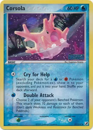 EX Unseen Forces Corsola #37/115 reverse holo