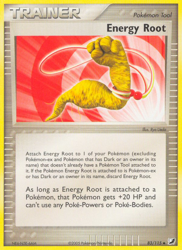 EX Unseen Forces Energy Root #83/115