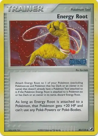 EX Unseen Forces Energy Root #83/115 reverse holo
