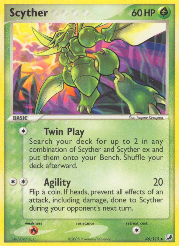 EX Unseen Forces Scyther #46/115