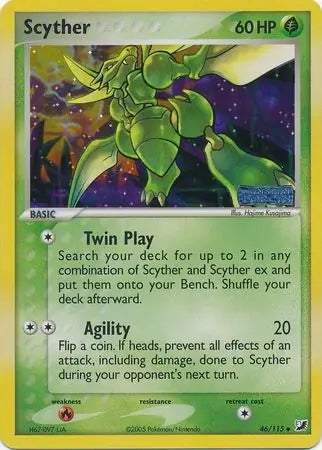 EX Unseen Forces Scyther #46/115 reverse holo