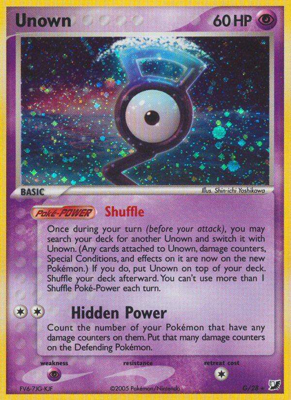 EX Unseen Forces Unown G/28