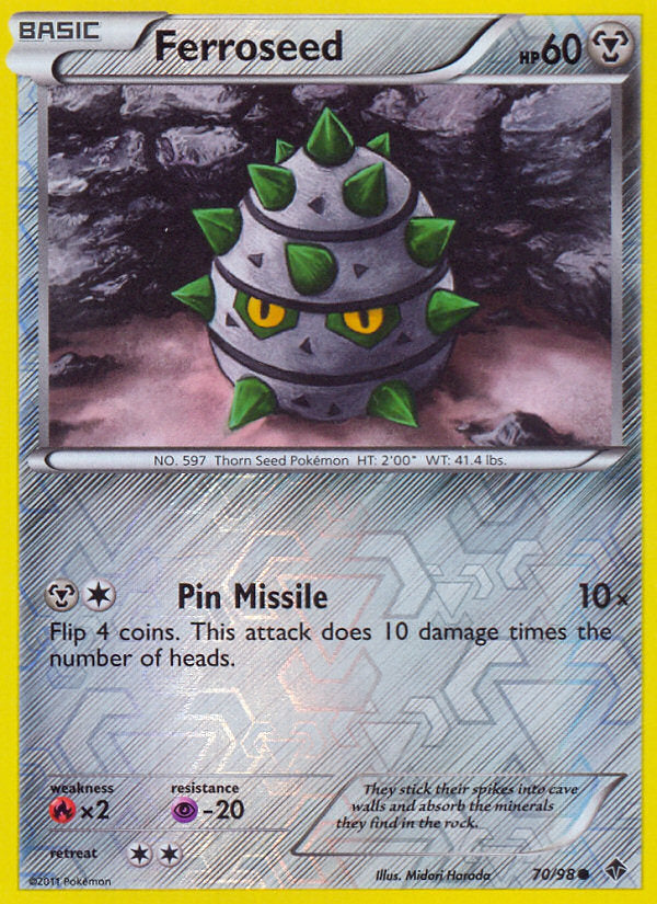 Emerging Powers Ferroseed #70/98 reverse holo