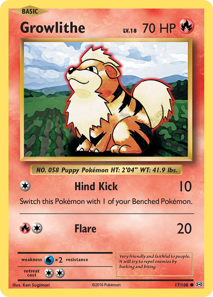 Evolutions Growlithe #17/108