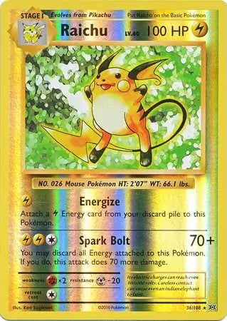 Evolutions Raichu #36/108 reverse holo