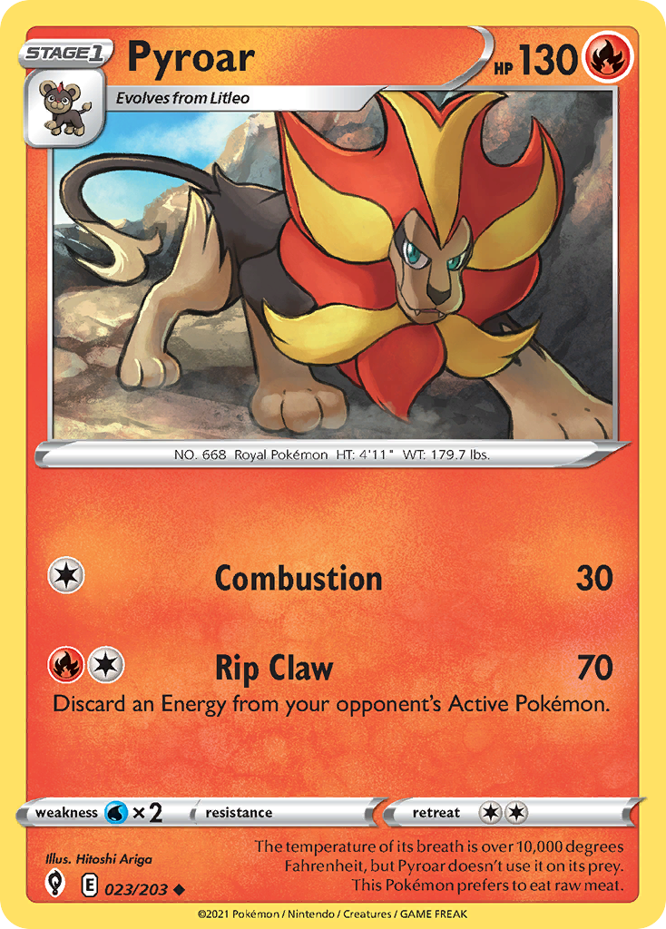 Evolving Skies Pyroar #23/203