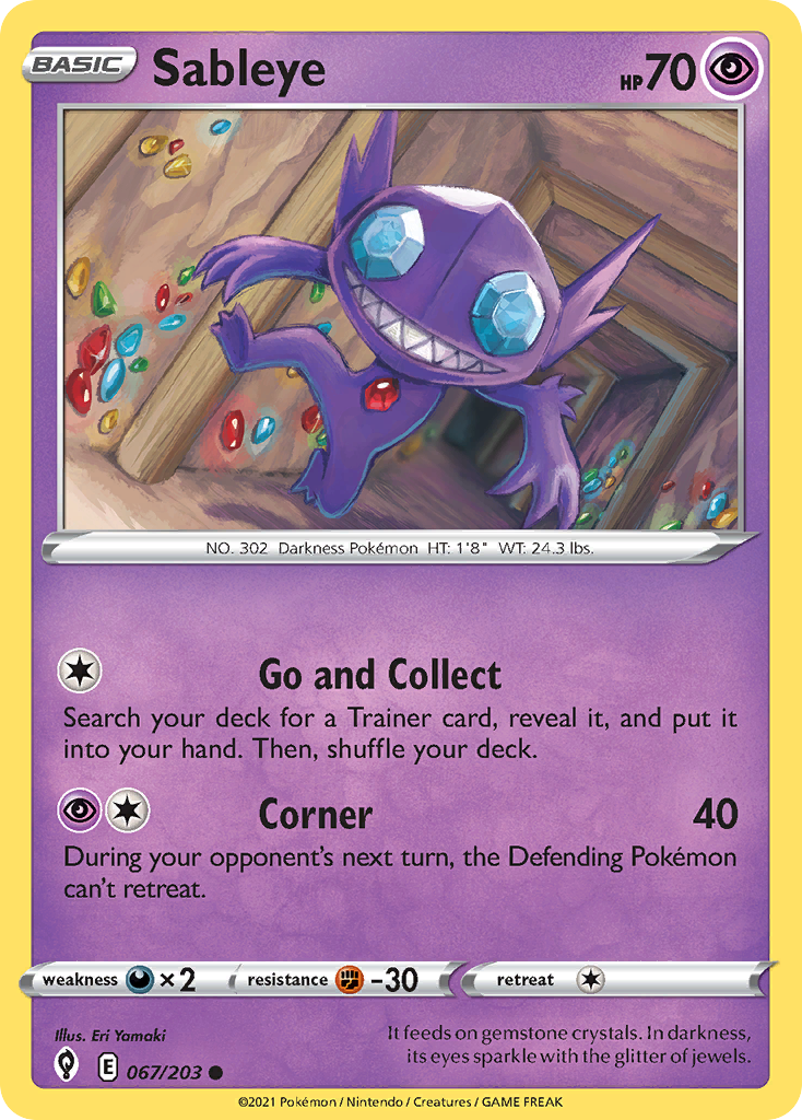 Evolving Skies Sableye #67/203