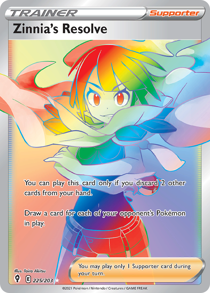 Evolving Skies Zinnia’s Resolve #225/203