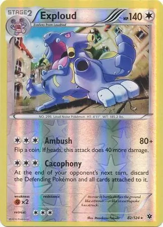 Fates Collide Exploud #82/124 reverse holo