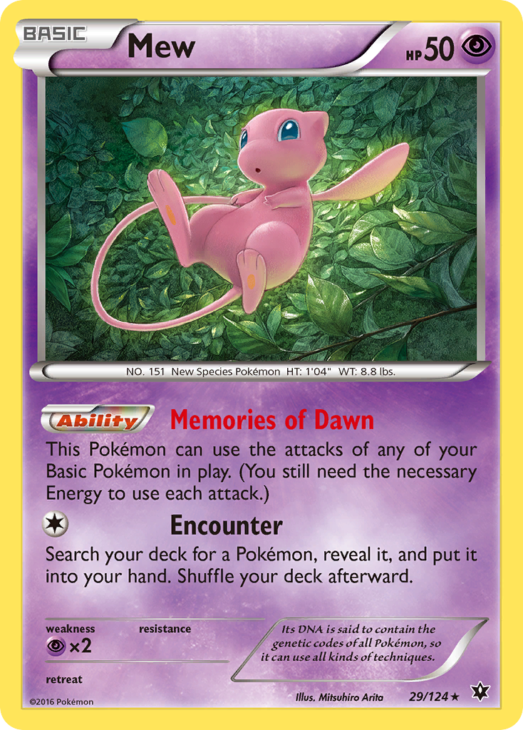 Fates Collide Holo Mew #29/124