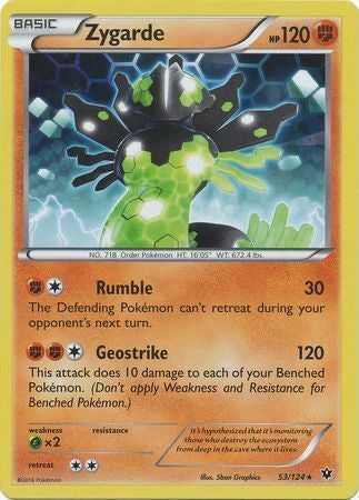 Fates Collide Holo Zygarde #53/124