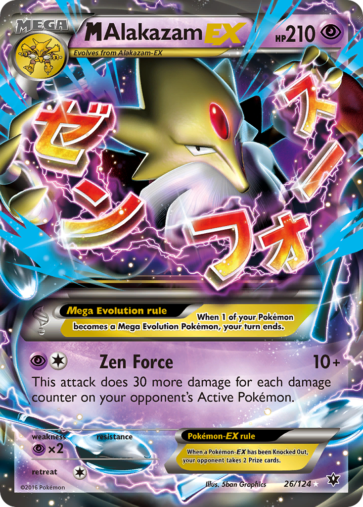 Fates Collide M Alakazam EX #26/124