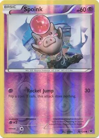 Fates Collide Spoink #30/124 reverse holo