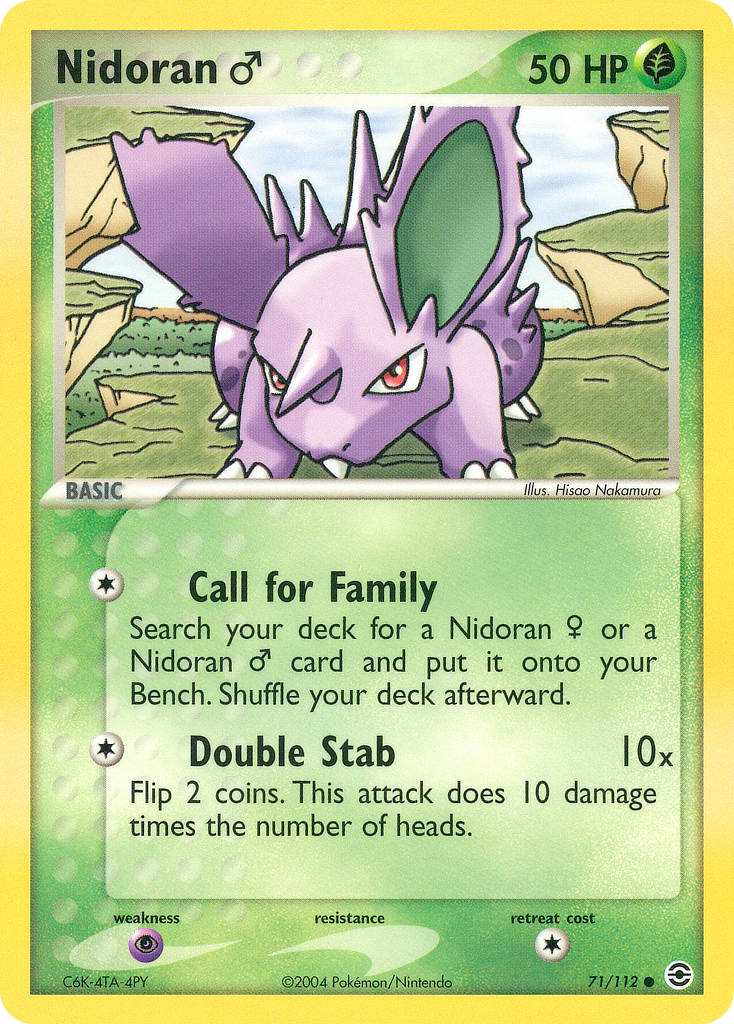 FireRed & LeafGreen Nidoran(M) #71/112