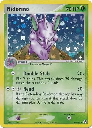 FireRed & LeafGreen Nidorino #41/112 reverse holo