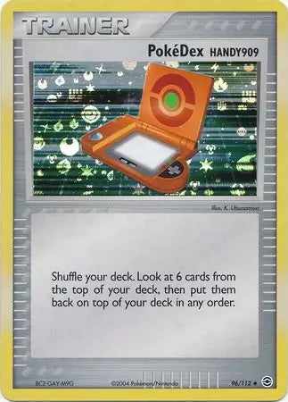 FireRed & LeafGreen PokeDex Handy 909 #96/112 reverse holo