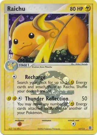 FireRed & LeafGreen Raichu #12/112 reverse holo