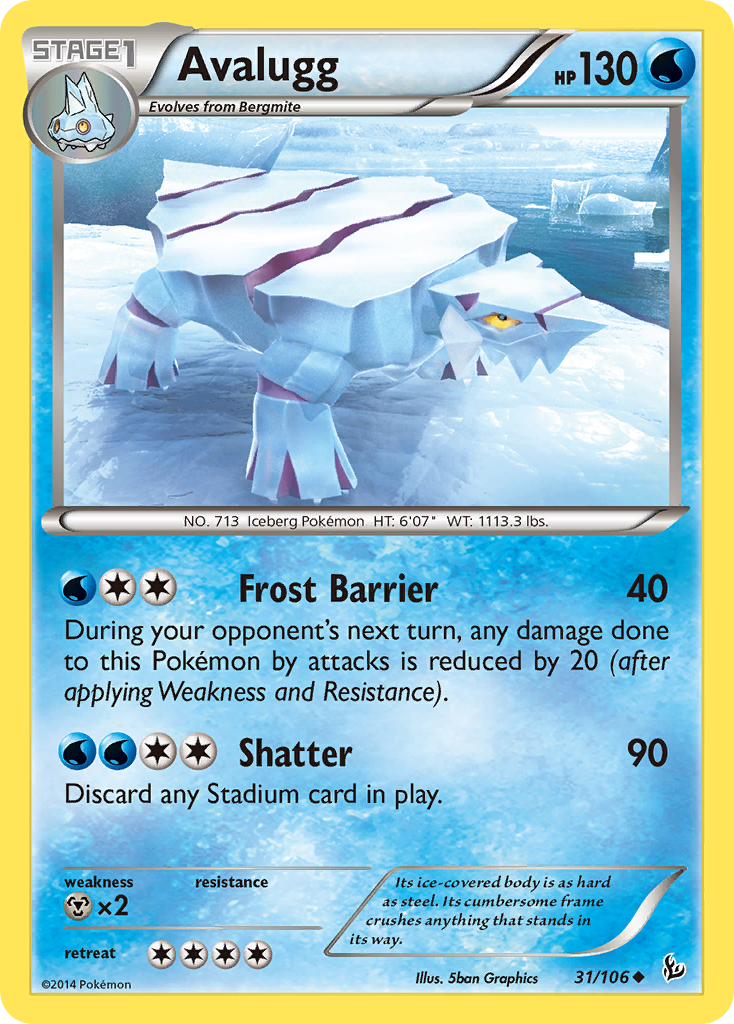 Flashfire Avalugg #31/106